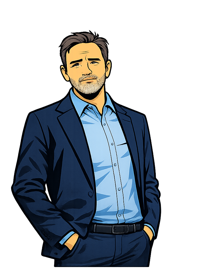 Danny, co-host of Sky Blue Time Machine
